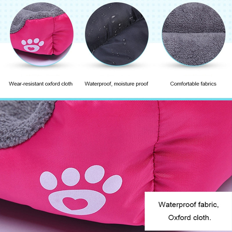 New, soft, and cozy fleece pet bed. Waterproof bottom. Suitable for small, medium & large pets. Keeps pets warm. - Julia M LifeStyles
