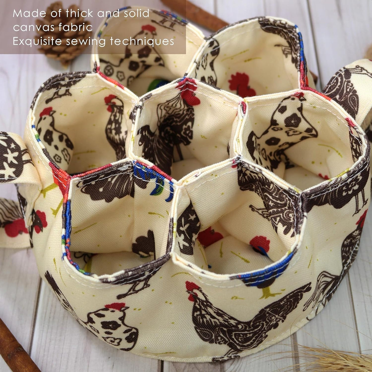 Egg Collection Basket Egg Collection Basket 7 Bags Chicken Mother Chicken Duck Goose Egg Housewife Farm Garden - Julia M LifeStyles