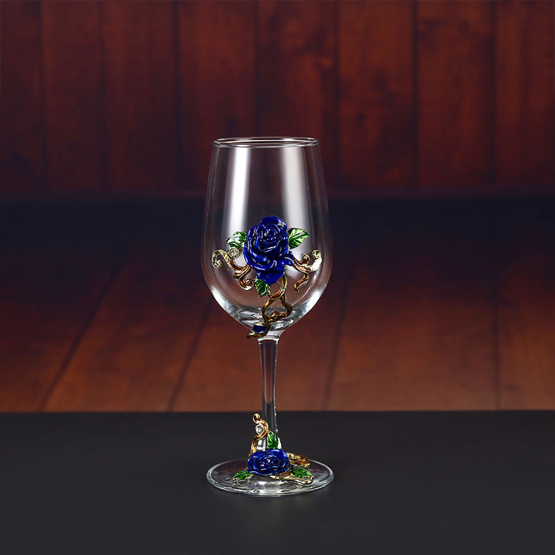 Household enamel crystal glass red wine glass goblet decanter Julia M Home & Kitchen