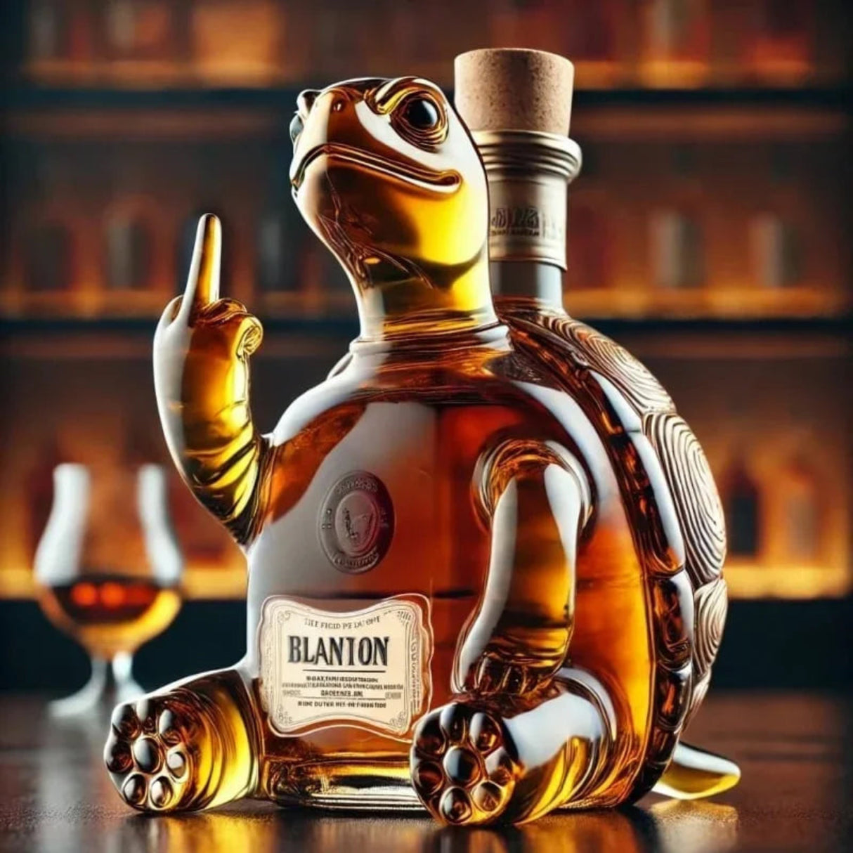 10Oz Funny Middle Finger Duck/Turtle/Dog Whisky Glass Decanter – Bar/Office/Home Decor. Julia M Home & Kitchen
