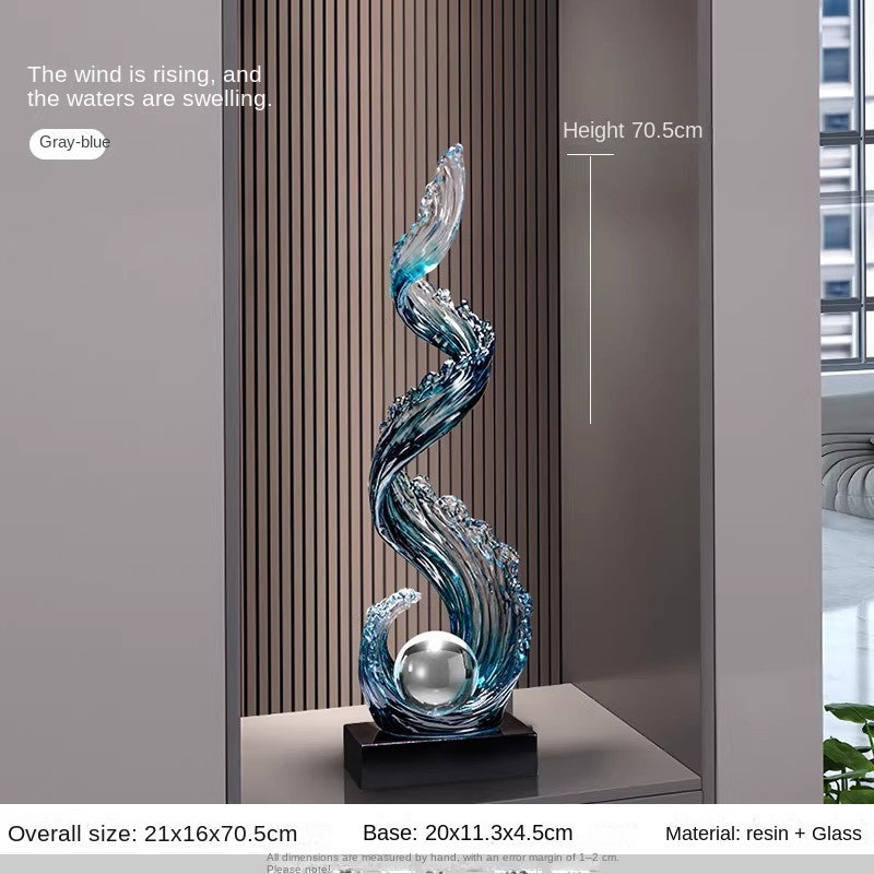 Julia M™ Grand Foyer Sculptural Floor Lamp -"Where Architectural Art Meets Illumination."