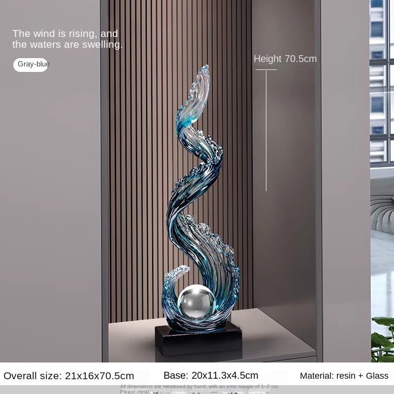 Julia M™ Grand Foyer Sculptural Floor Lamp -"Where Architectural Art Meets Illumination."