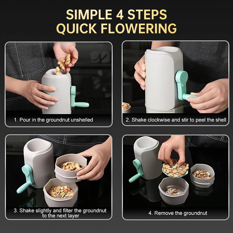 Hand-operated Peanut Shelling Tool for Peanuts and Pistachios, Kitchen Gadget for Shelling and Peeling - Julia M LifeStyles