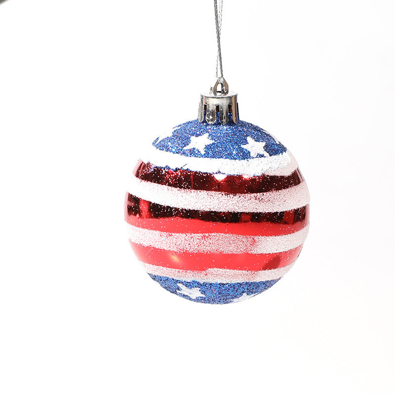 Hanging decorative props Captain America Christmas plastic ball hand-painted ball cover Julia M Home & Kitchen