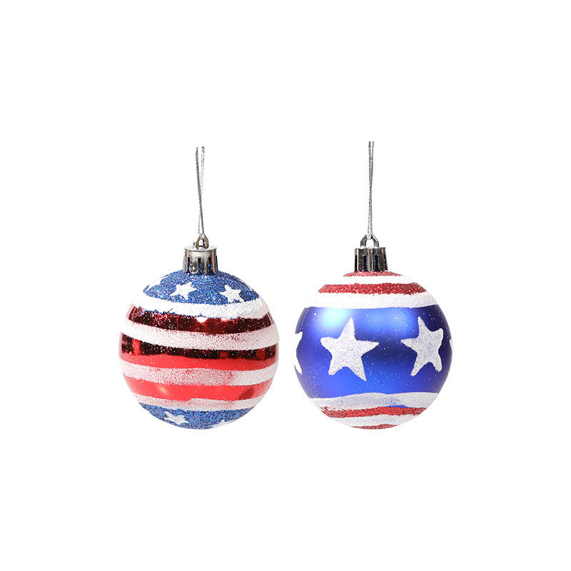 Hanging decorative props Captain America Christmas plastic ball hand-painted ball cover Julia M Home & Kitchen