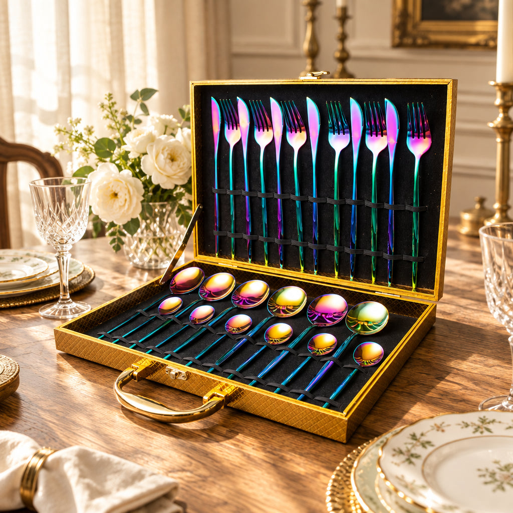 Palette 24-Piece Stainless Steel Flatware Set