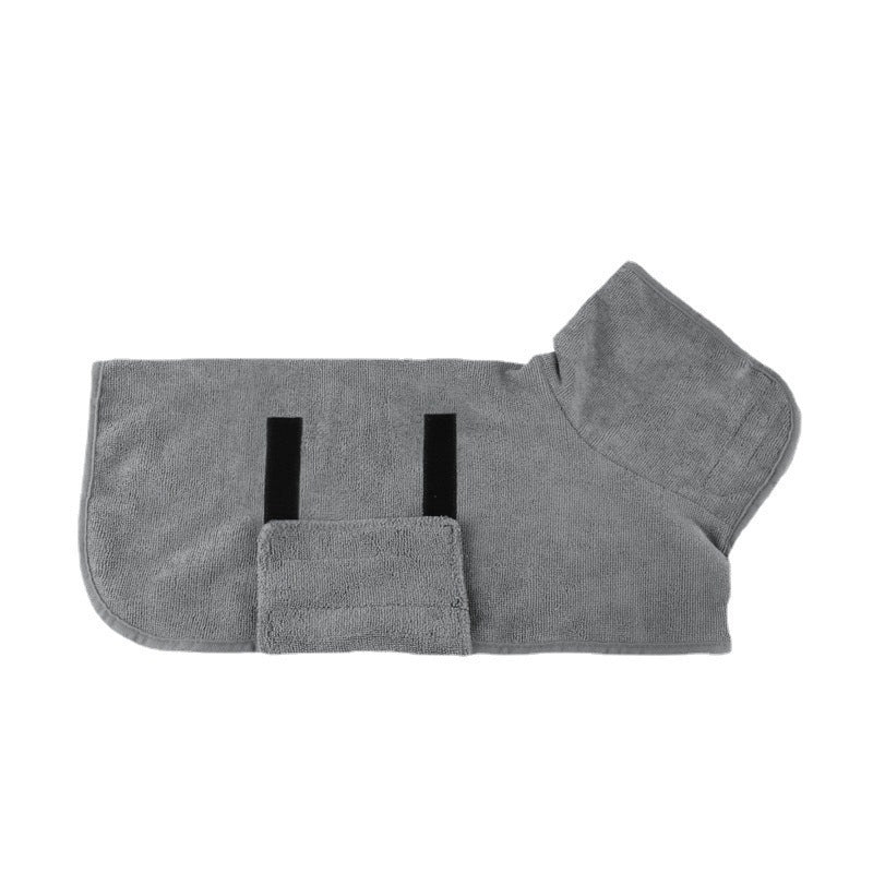 Premium Pet Drying Robe – Luxe Nylon Bath Towel for Dogs & Cats
