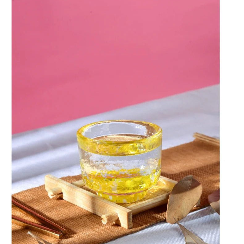 Crystal Colour Dot Hammer Pattern Sake Set with Bottle and 4 Cups - Julia M LifeStyles