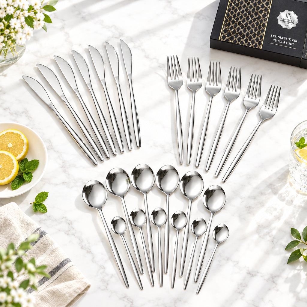 Atelier 24-Piece Stainless Steel Flatware Set