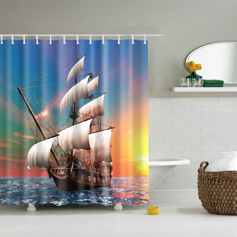 Sailing Ships Ship shower curtain Julia M Home & Kitchen