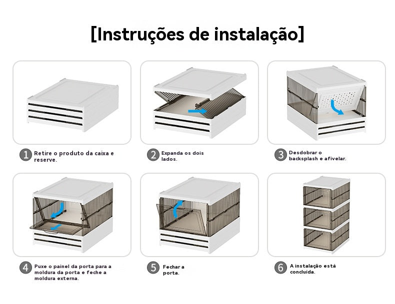 Transparent Foldable Shoe Storage Box - Dustproof & Space-saving Design - Julia M LifeStyles