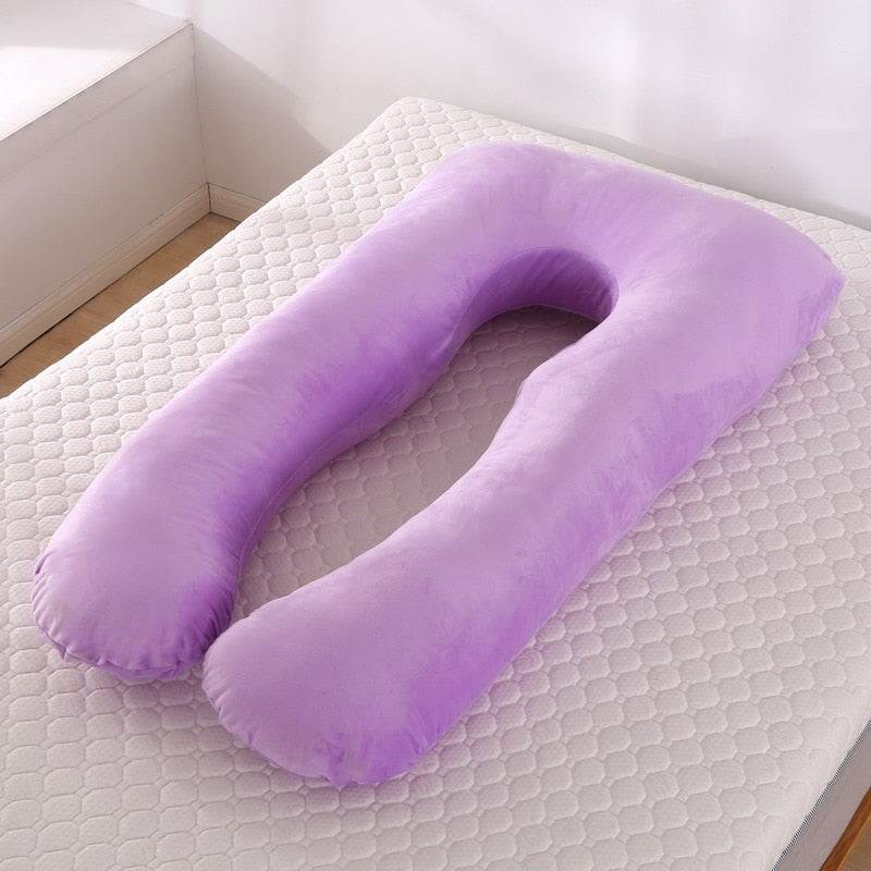 U-Shaped 130x70cm Pregnancy Pillow for Maternity Support and Breastfeeding