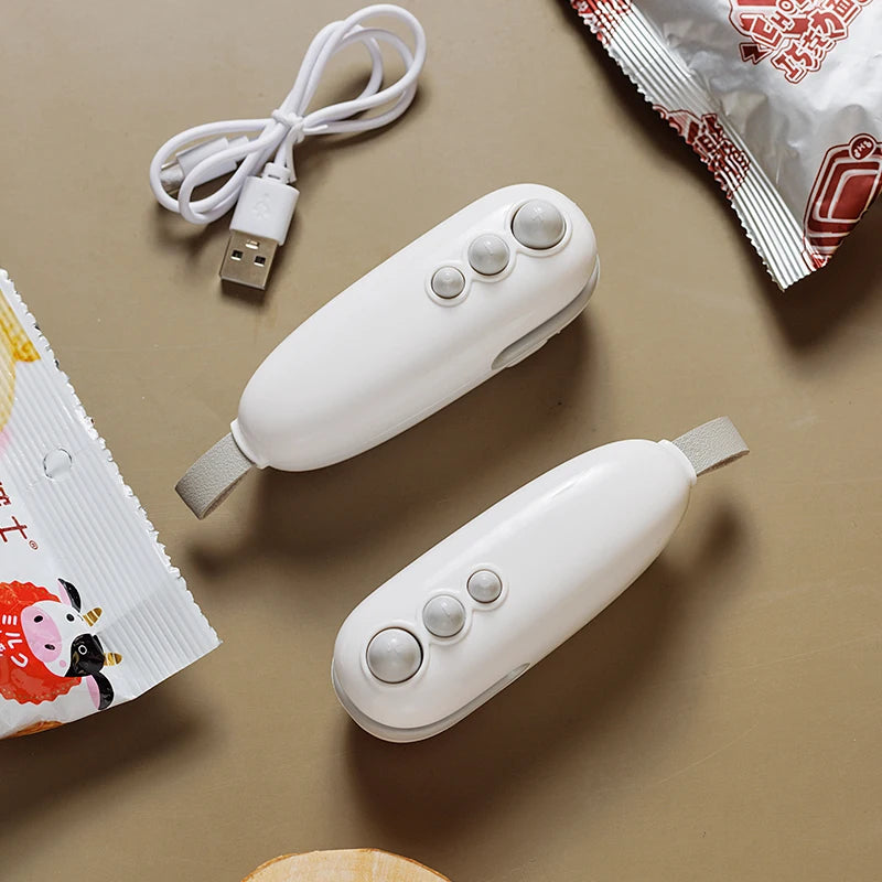 Mini Heat Bag Sealing Machine Package Sealer Bags Plastic Food Sealer Clip Bag Handheld Sealer Food Packaging Heat Sealer - Julia M LifeStyles