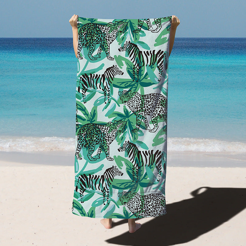 Luxury Quick-Dry Microfiber Swim Towel in Vibrant Colors