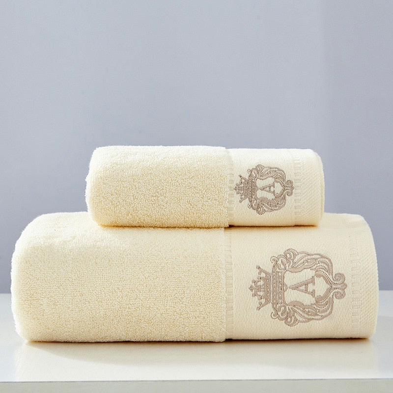 Austin bath towel set 100% cotton Comfortable Water absorption Premium Cotton Bathroom Towels for Adults Julia M Home & Kitchen