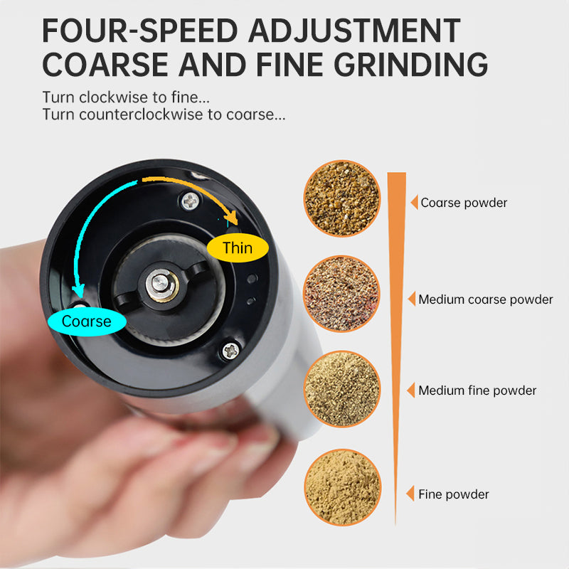 USB Charging Electric Pepper & Sea Salt Grinder with Base and Double Support for Easy Charging and Use - Julia M LifeStyles