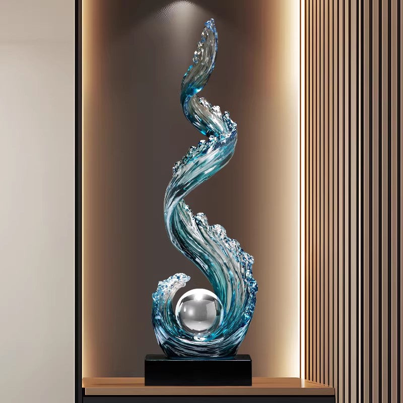 Julia M™ Grand Foyer Sculptural Floor Lamp -"Where Architectural Art Meets Illumination."