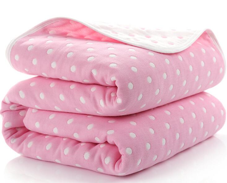 Baby Blankets Newborn Muslin Cotton 6 Layers Thick Swaddle Kids Receiving Blankets Children Cover Bedding eprolo