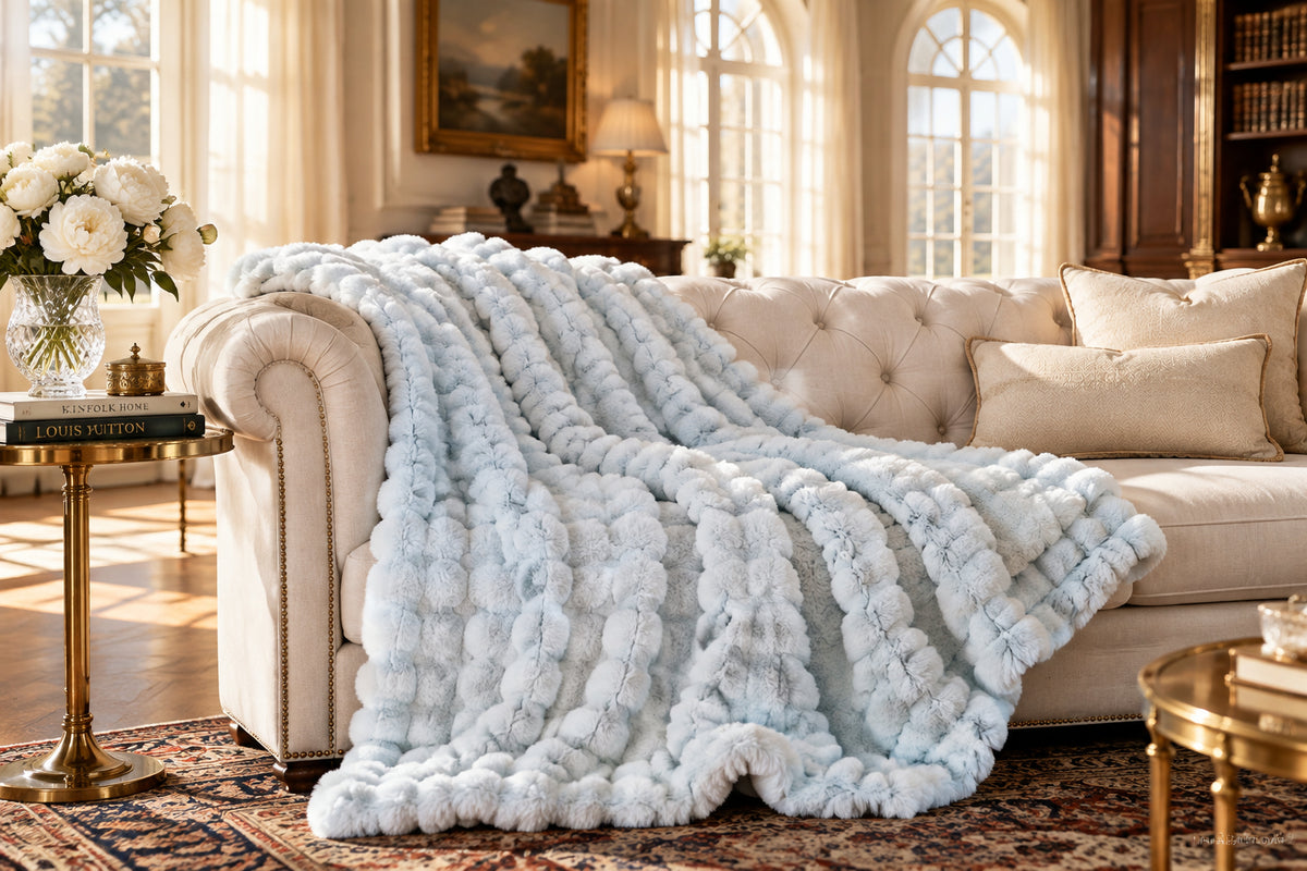 Stillhaven Double-Sided Sofa Throw Blanket