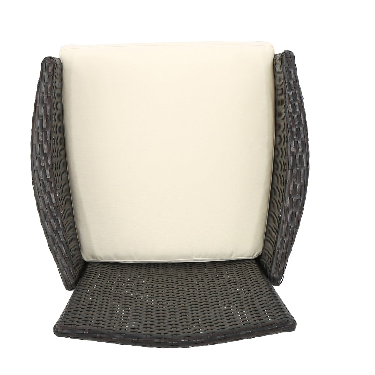 Clementine Outdoor Multibrown PE Wicker Dining Chairs (Set of 2) eprolo