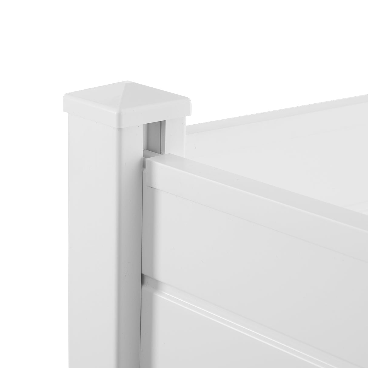 Privacy Fence Panels Kit Air Conditioner Trash Can Enclosure Vinyl white color - Julia M LifeStyles