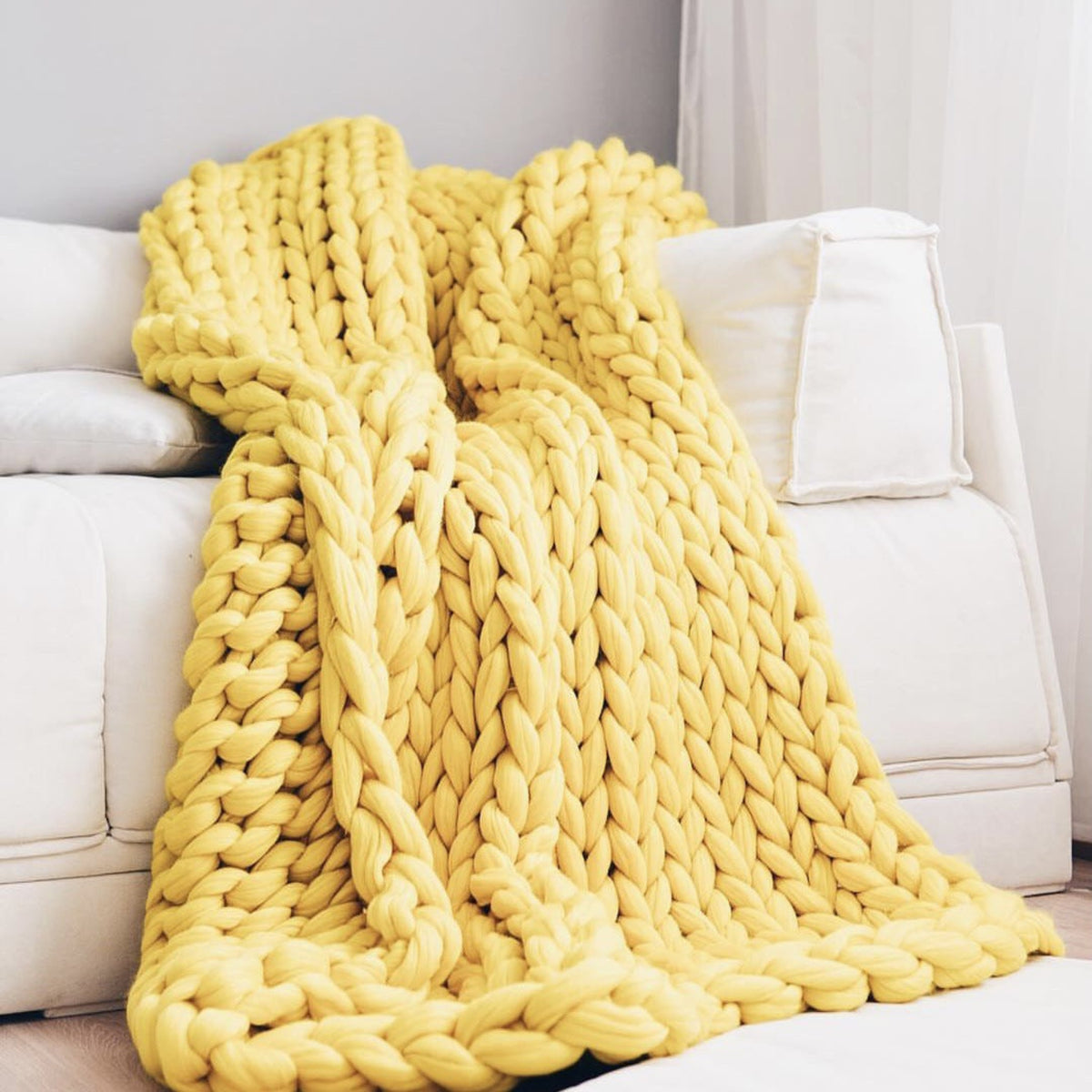 Cloudweave Chunky Knit Throw Blanket, Oversized Cozy Texture