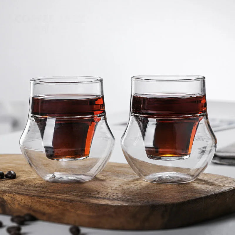 Exquisite Double-Layer Insulated Coffee & Tea Cup - 120ml Julia M Home & Kitchen