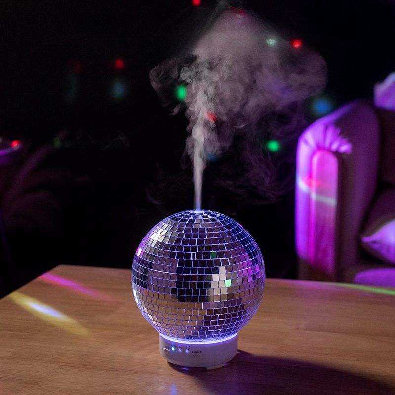 Creative Rotating Laser Ball Aromatherapy Machine Home Desktop Humidifier Simulated Smoke Ring Flame Aromatherapy Machine - Julia M LifeStyles