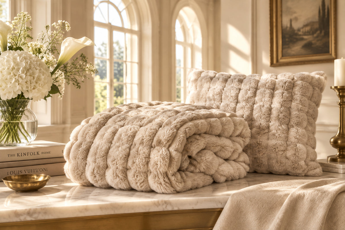 Stillhaven Double-Sided Sofa Throw Blanket