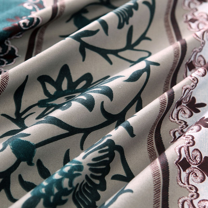 Modern Printed Polyester Duvet Cover Set with Pillowcases Julia M Home & Kitchen