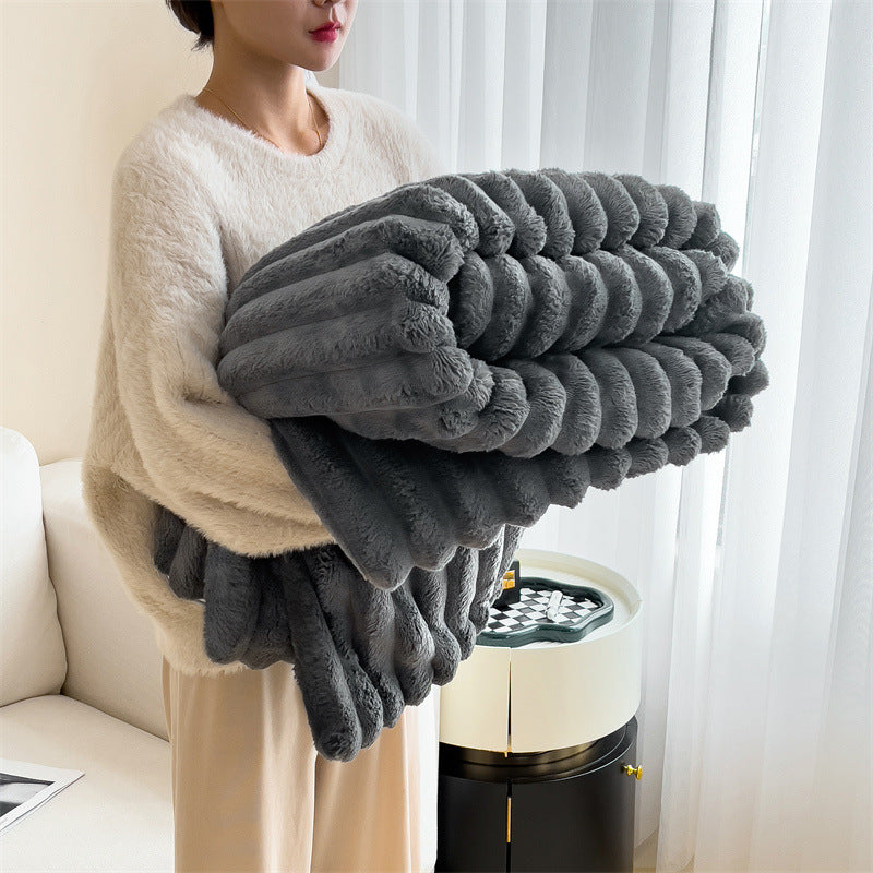 Rabbit plush blanket