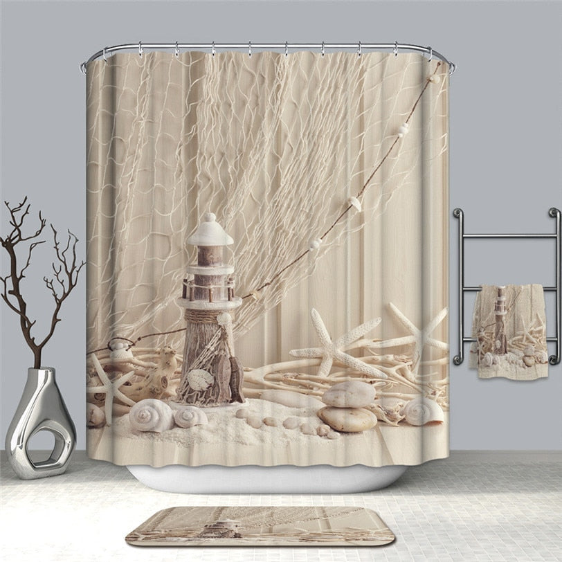 3D Printing Shower Curtains for Bathroom Waterproof Polyester Fabric Shower Bath Curtain With Hooks Bathroom Julia M Home & Kitchen