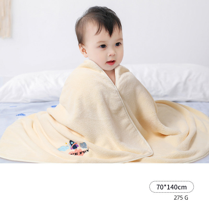 Premium Ultra-Absorbent Baby Cotton Bath Towel for Ages 1-4 Months