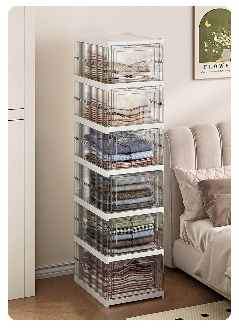 Transparent Foldable Shoe Storage Box - Dustproof & Space-saving Design - Julia M LifeStyles
