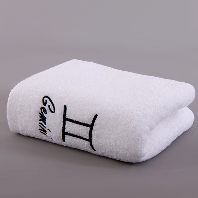 Constellation Bath Towel - Plus-sized Thick Absorbent Embroidery Face Washing