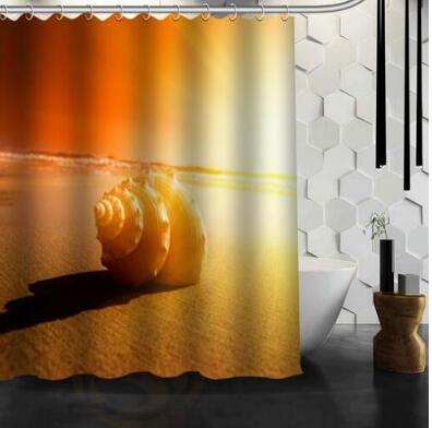 Waterproof Shower Curtain Bathroom Curtain Beach Spa Shower Curtain - Julia M LifeStyles
