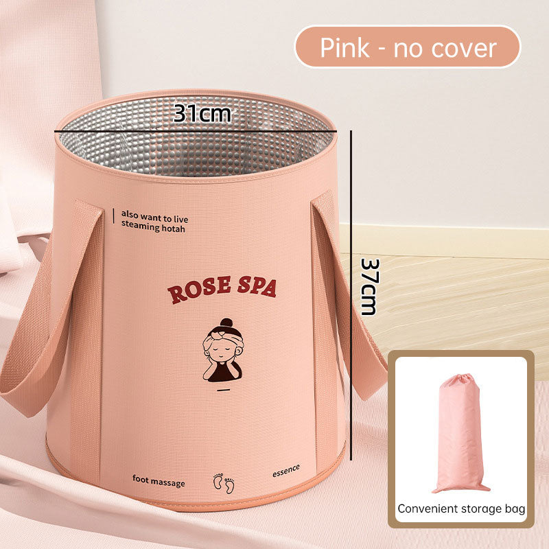 Foldable foot bath bag foot bath basin deep barrel over calf dormitory fumigation foot bath barrel household portable foot bath Julia M Home & Kitchen