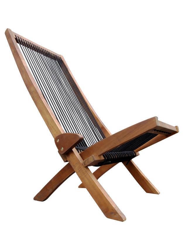 folding roping wood chair - Julia M LifeStyles