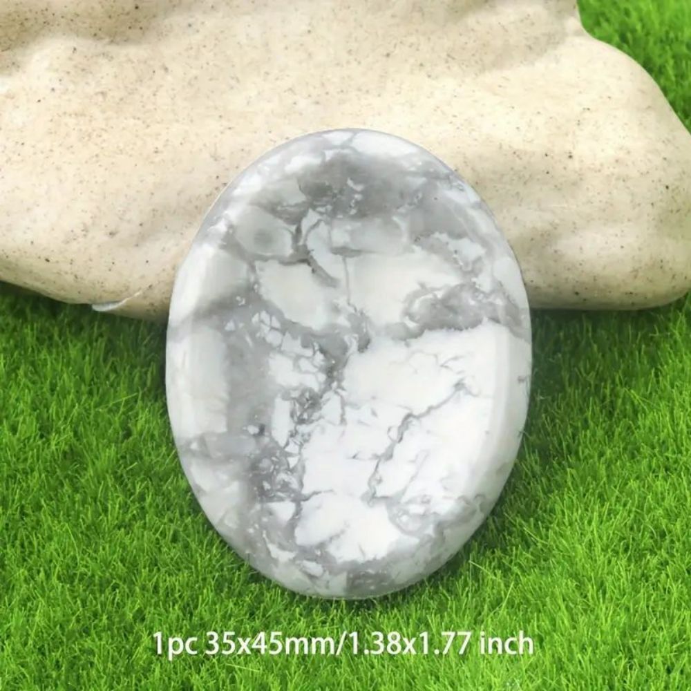 Thumb Worry Stones Oval Massage Quartz Healing Crystal Chakra Energy Therapy Meditation Spiritual Natural Gemstone Decor eprolo
