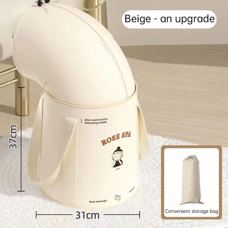 Foldable foot bath bag foot bath basin deep barrel over calf dormitory fumigation foot bath barrel household portable foot bath Julia M Home & Kitchen