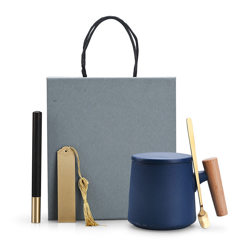 Charming Ceramic Coffee Mug Gift with Lid and Spoon Julia M Home & Kitchen