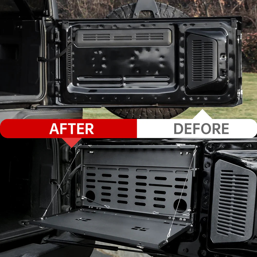 Tailgate Table & MOLLE Panel For Ford Bronco(2021-2024) - 2-Tier Camping Rack Julia M Home & Kitchen