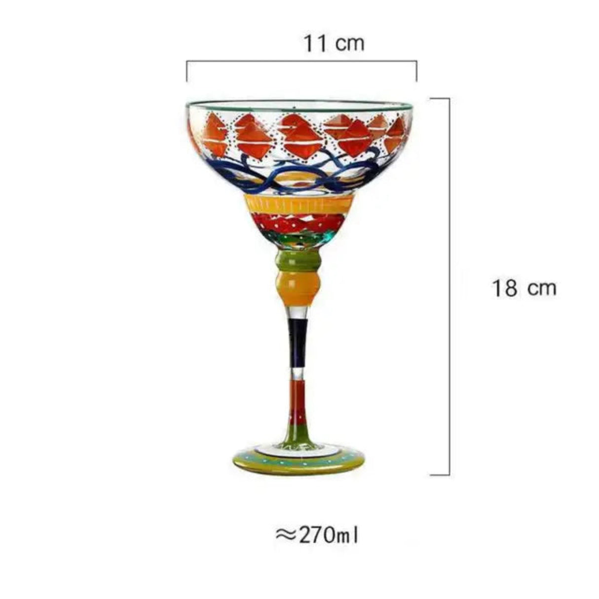 Colorful Wine Glasses Cups Cocktail Goblet Champagne Cup