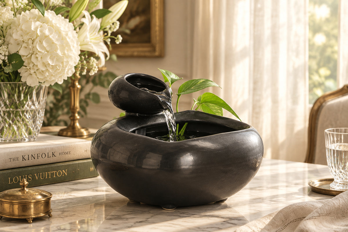 Jade Stream Handmade Ceramic Feng Shui Desk Ornament