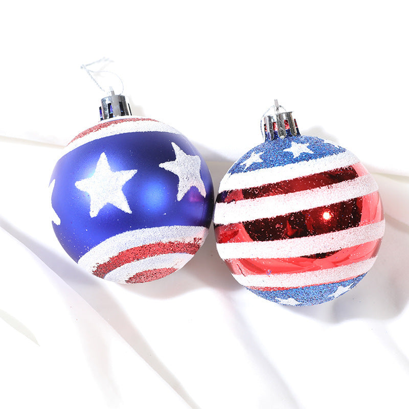 Hanging decorative props Captain America Christmas plastic ball hand-painted ball cover Julia M Home & Kitchen
