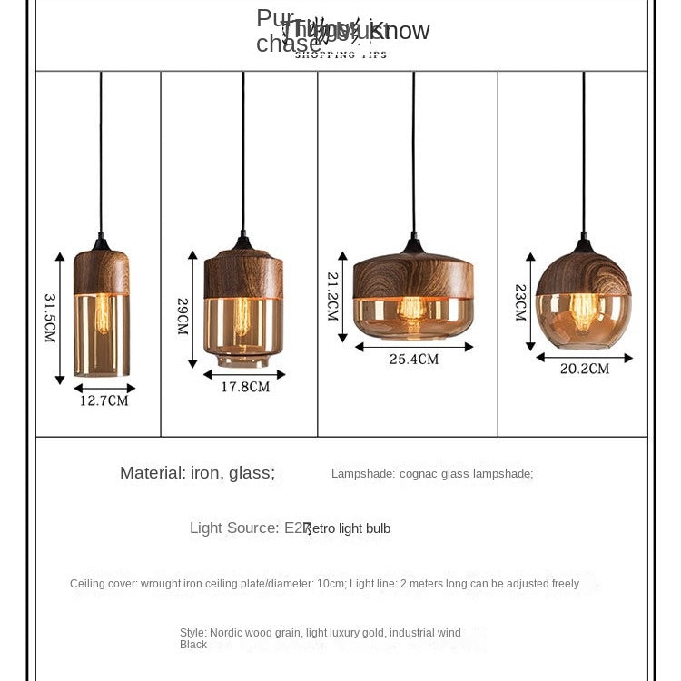 Industrial Style Pendant Light - Single Head Creative Design