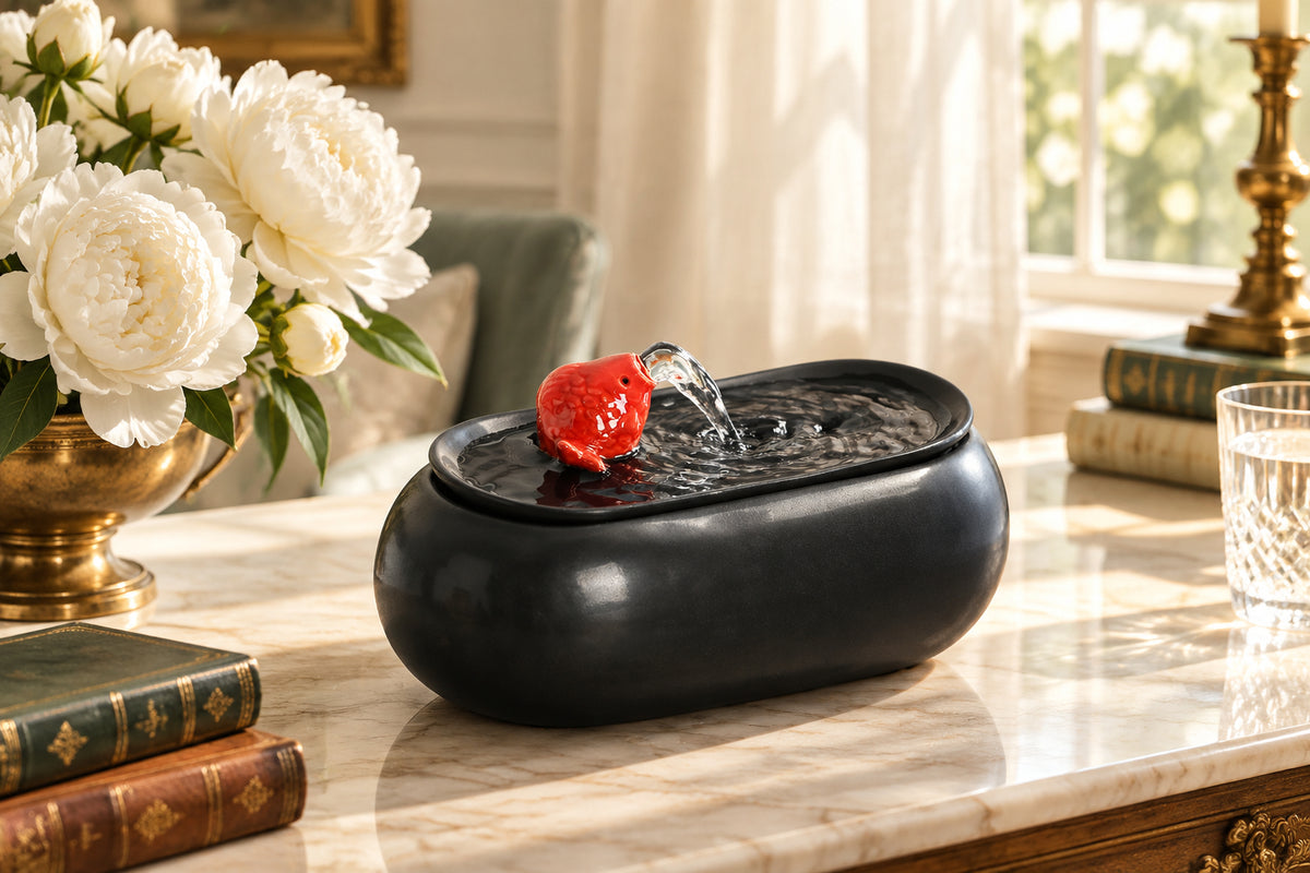 Jade Stream Handmade Ceramic Feng Shui Desk Ornament
