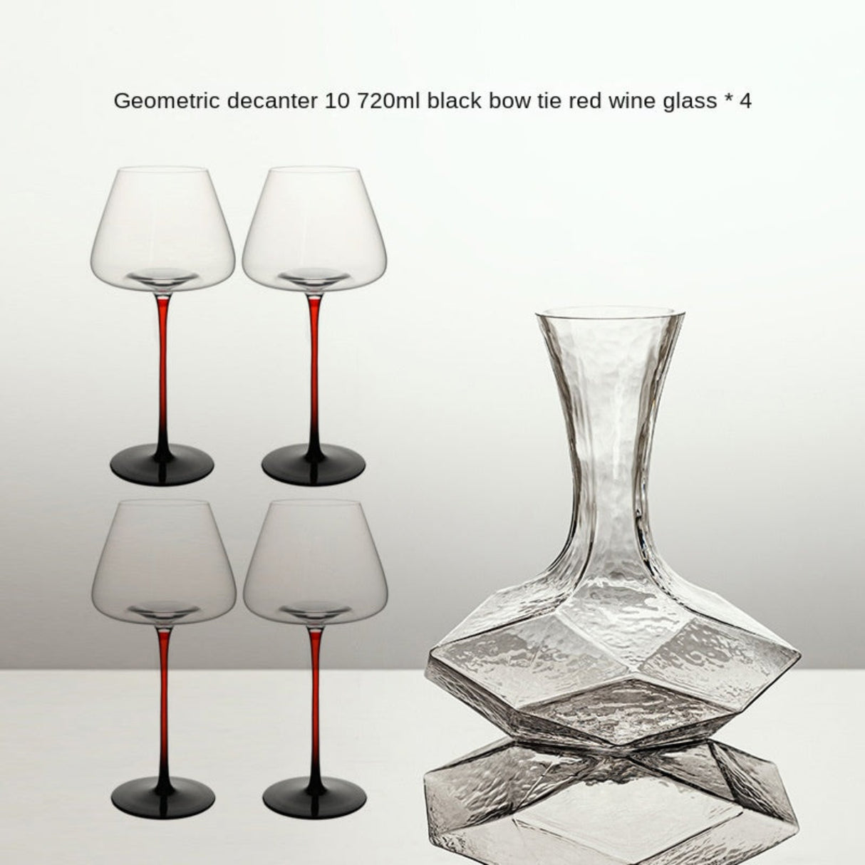 Cube Wine Decanter | Geometric Glass Decanter