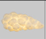 Nordic Cotton Cloud LED Pendant Lamp – Elegant White Iron Chandelier for Stylish Spaces