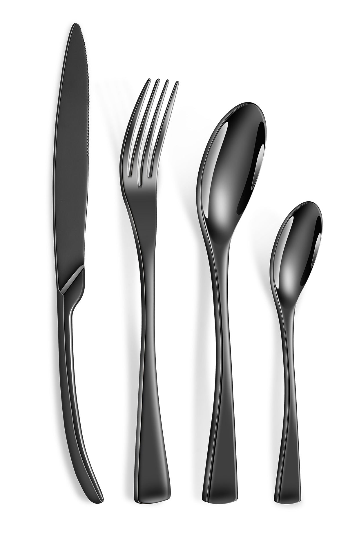 Luxury 24-Piece 304 Stainless Steel Cutlery Set - Dishwasher Safe Silverware Julia M Home & Kitchen